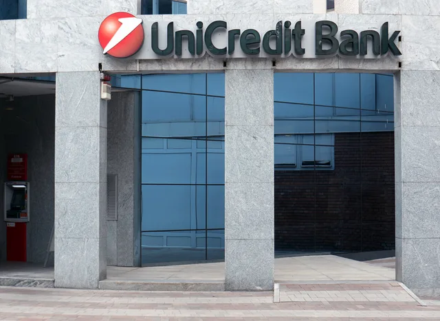 Sediul UniCredit Bank, simbol al activităților financiare din Rusia.