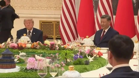 Trump și Xi Jinping la o întâlnire simbolică, fără detalii concrete despre acorduri comerciale.