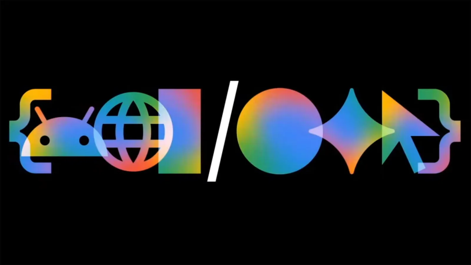 Logo colorat al evenimentului Google I/O 2026, simbolizând inovația tehnologică.