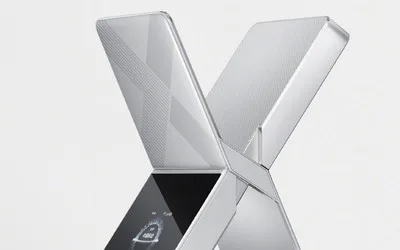 Dispozitiv portabil WiFi X cu design modern și emițătoare multiple.