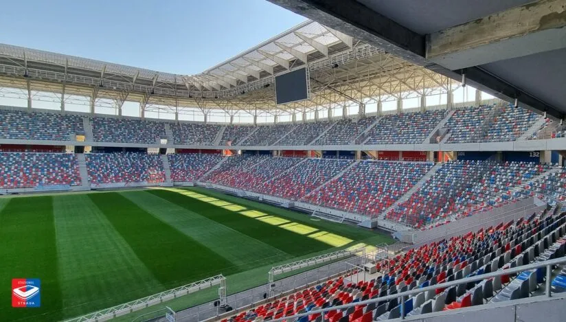Stadionul Steaua cu tribunele pregătite pentru evenimente sportive