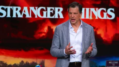 Greg Peters discutând despre viitorul interfeței Netflix în 2026.