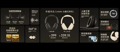 Căști over-ear cu anulare activă a zgomotului și autonomie extinsă.