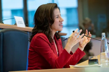 Roxana Mînzatu discutând despre repatrierea cetățenilor din Orientul Mijlociu.