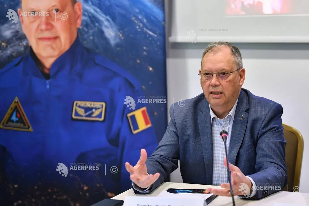 Dumitru-Dorin Prunariu discută despre evenimentele dedicate astronauților la București.
