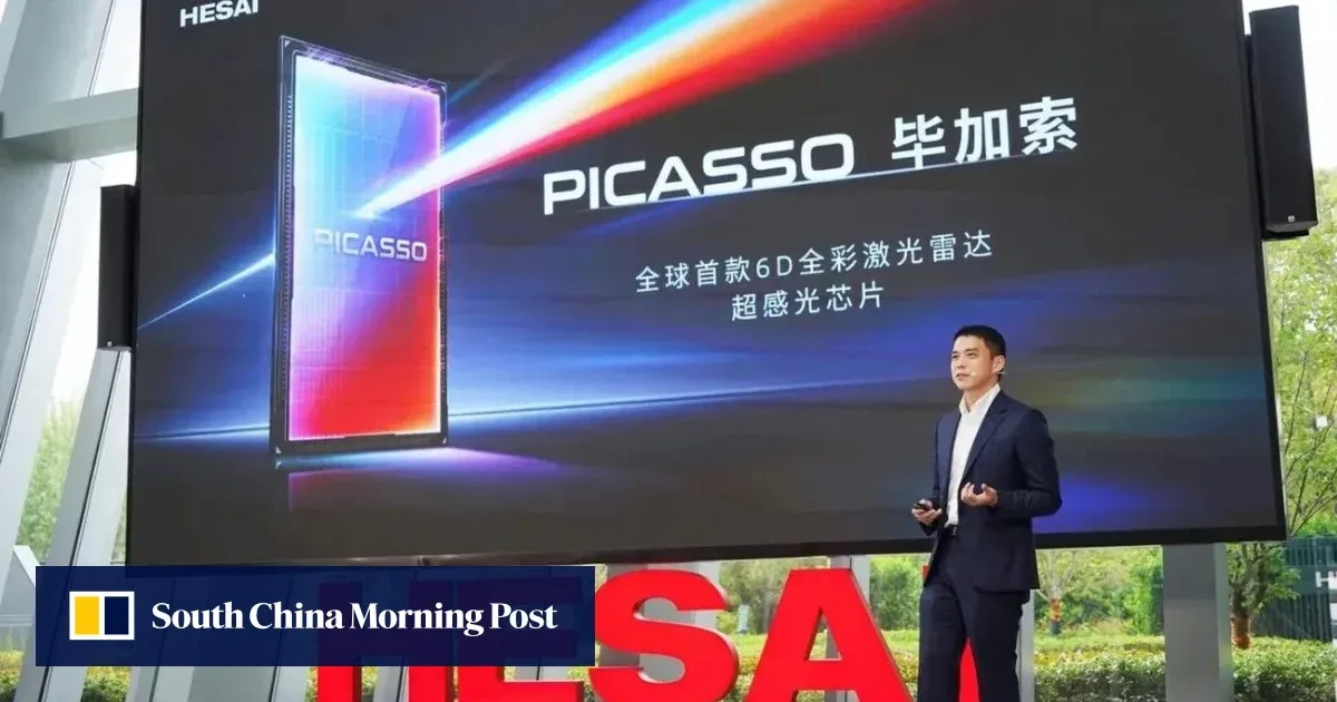 Prezentare a senzorilor lidar cu detectare a culorilor pentru vehicule electrice.