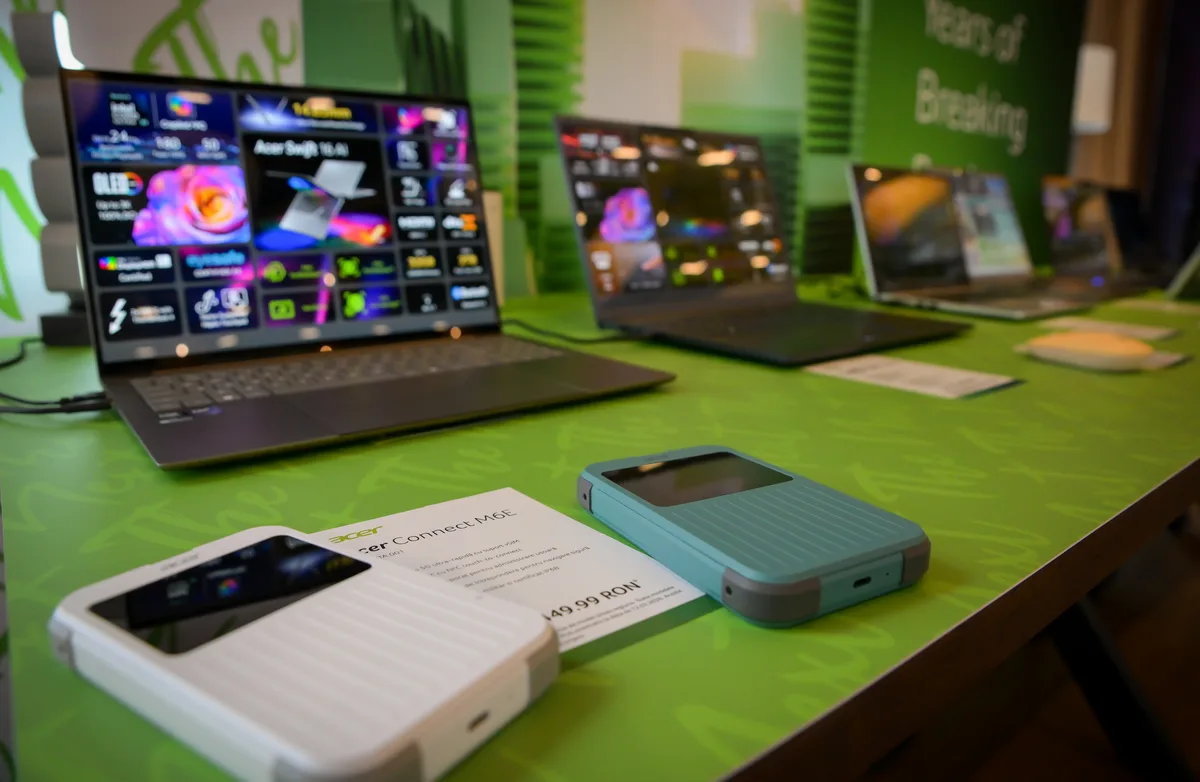 Laptopuri Acer expuse la un eveniment aniversar important.
