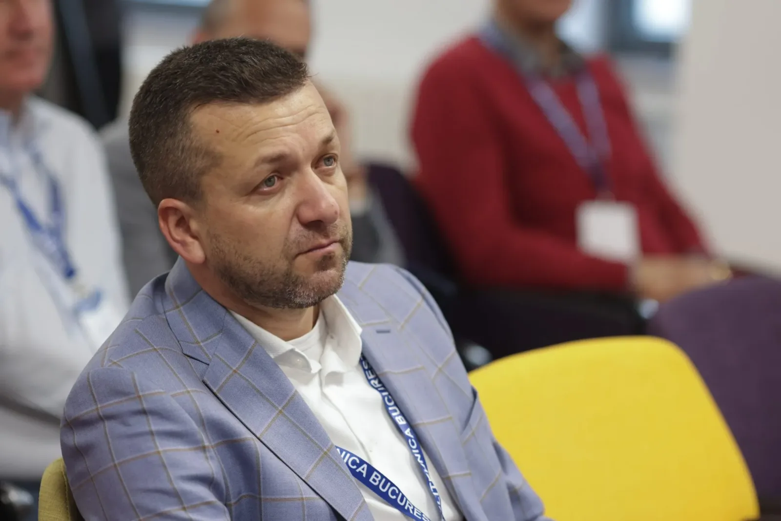 Primarul Florin Birta la o întâlnire publică pentru susținerea premierului.