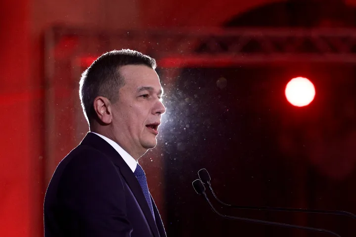 Sorin Grindeanu susține un discurs la Palatul Parlamentului despre guvernarea actuală.