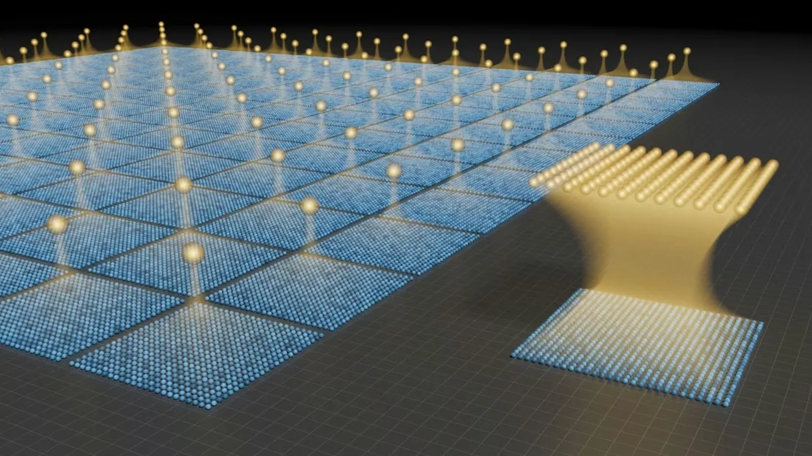 Rețea de atomi neutri pentru calculatoare cuantice mai eficiente și stabile.