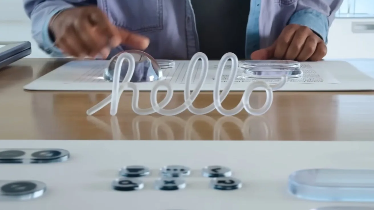 Un design inovator al interfeței Liquid Glass de la Apple.