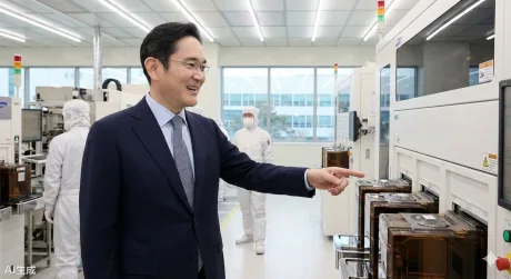 Reprezentanți ai Samsung Electronics discutând despre impactul grevei asupra producției.