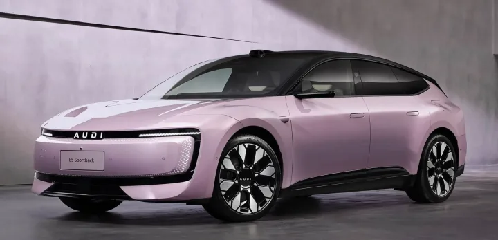 Audi E5 Sportback, un model electric inovator, câștigător în China.