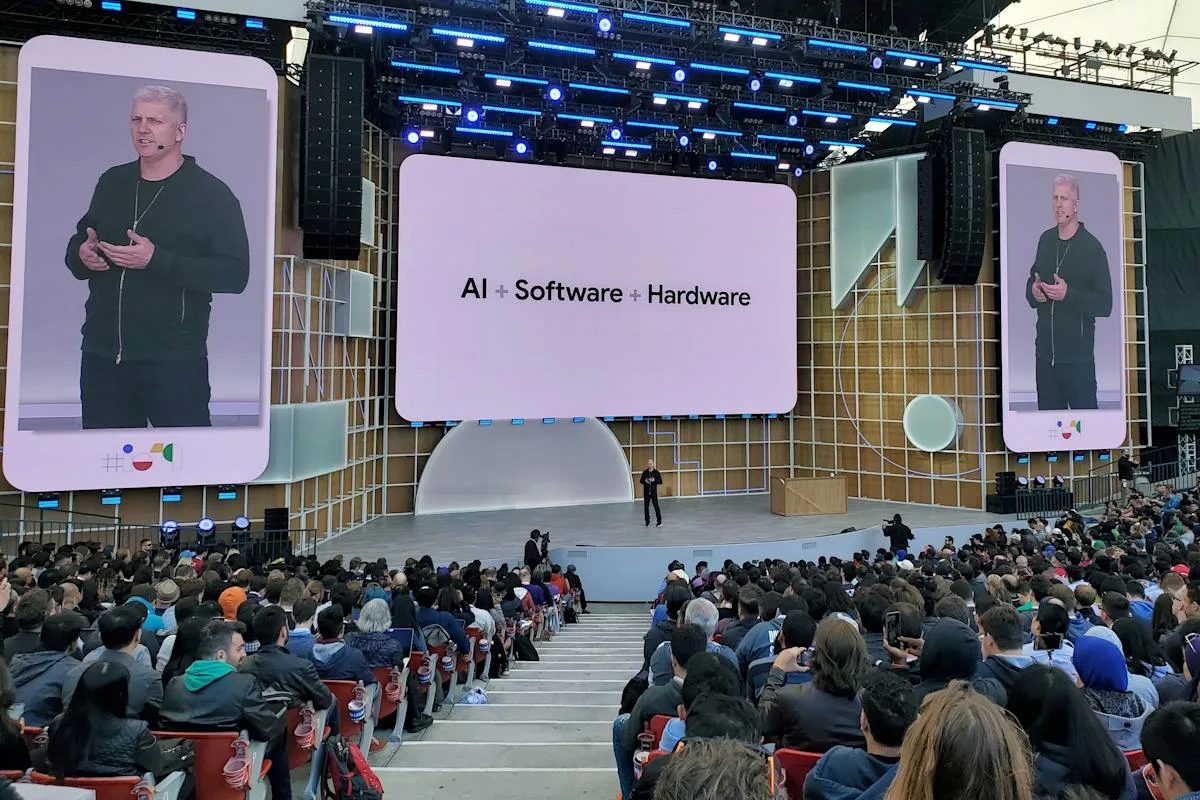 Prezentare la Google I/O 2026, cu accent pe inovații în AI și software.