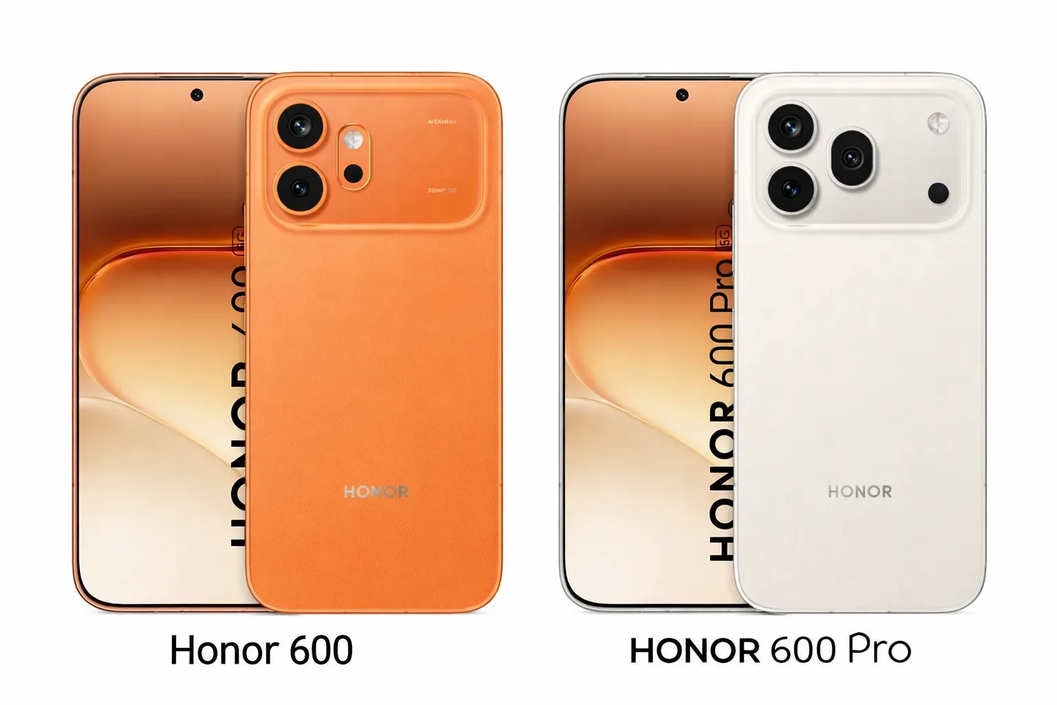 Modelele Honor 600 și 600 Pro, cu design modern și specificații avansate.