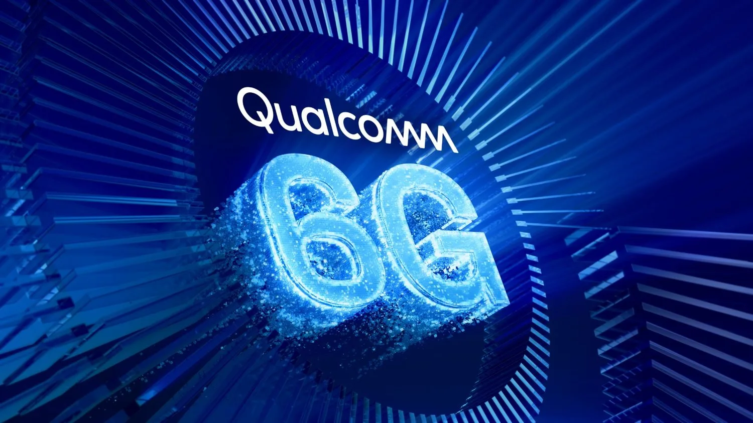 Logo-ul Qualcomm evidențiază inovațiile în tehnologia rețelelor mobile.