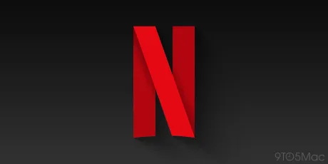 Logo-ul Netflix pe fundal întunecat, simbolizând noul redesign al aplicației.