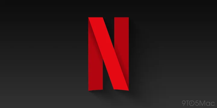 Logo-ul Netflix pe fundal întunecat, simbolizând noul redesign al aplicației.