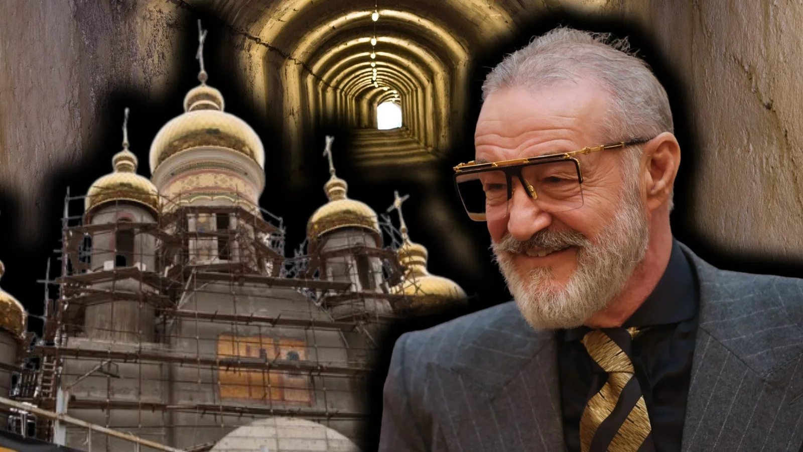 Biserica din Pipera cu finisaje de aur și buncăr special.