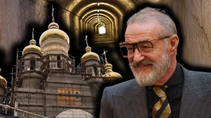 Biserica din Pipera cu finisaje de aur și buncăr special.