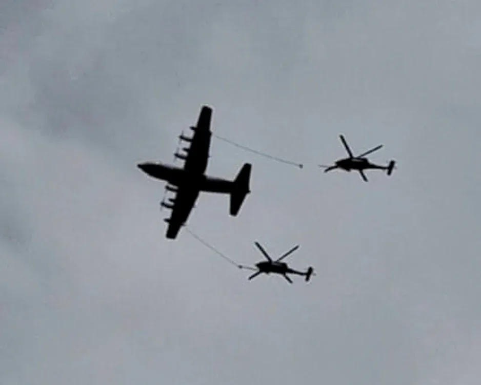 Elicoptere americane în misiune de salvare în Iran.