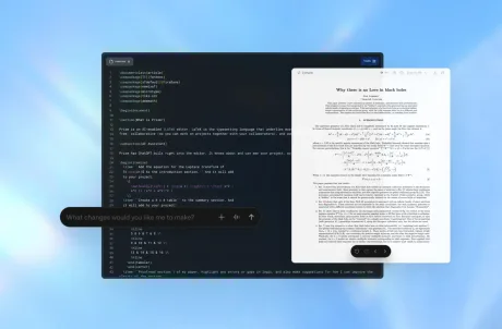Spațiu de lucru digital pentru cercetători, integrat cu LaTeX.