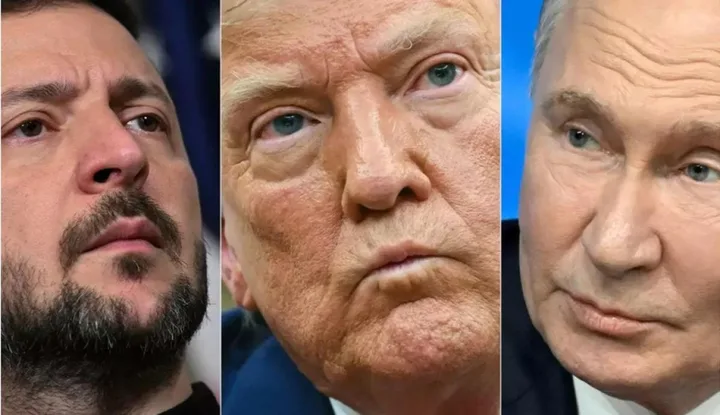 Liderii discuțiilor trilaterale privind pacea în Ucraina și Rusia.