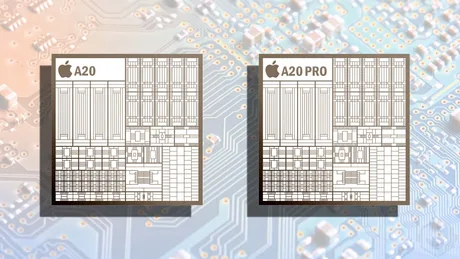 Cipurile A20 și A20 Pro de la Apple, cu design inovator pentru eficiență energetică.