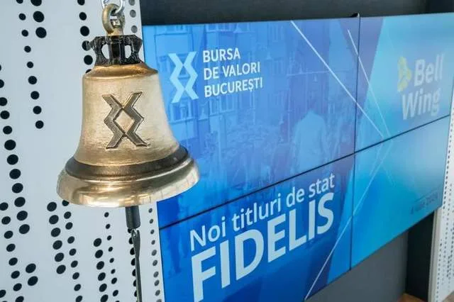 Clopotul de la Bursa de Valori București anunță noi titluri de stat Fidelis.