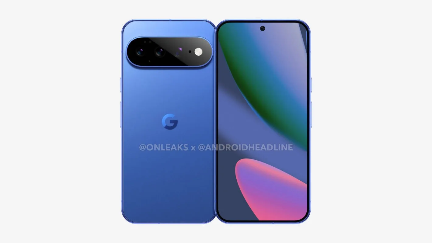 Randări CAD pentru Google Pixel 11 Pro XL cu ecran mare și design modern.