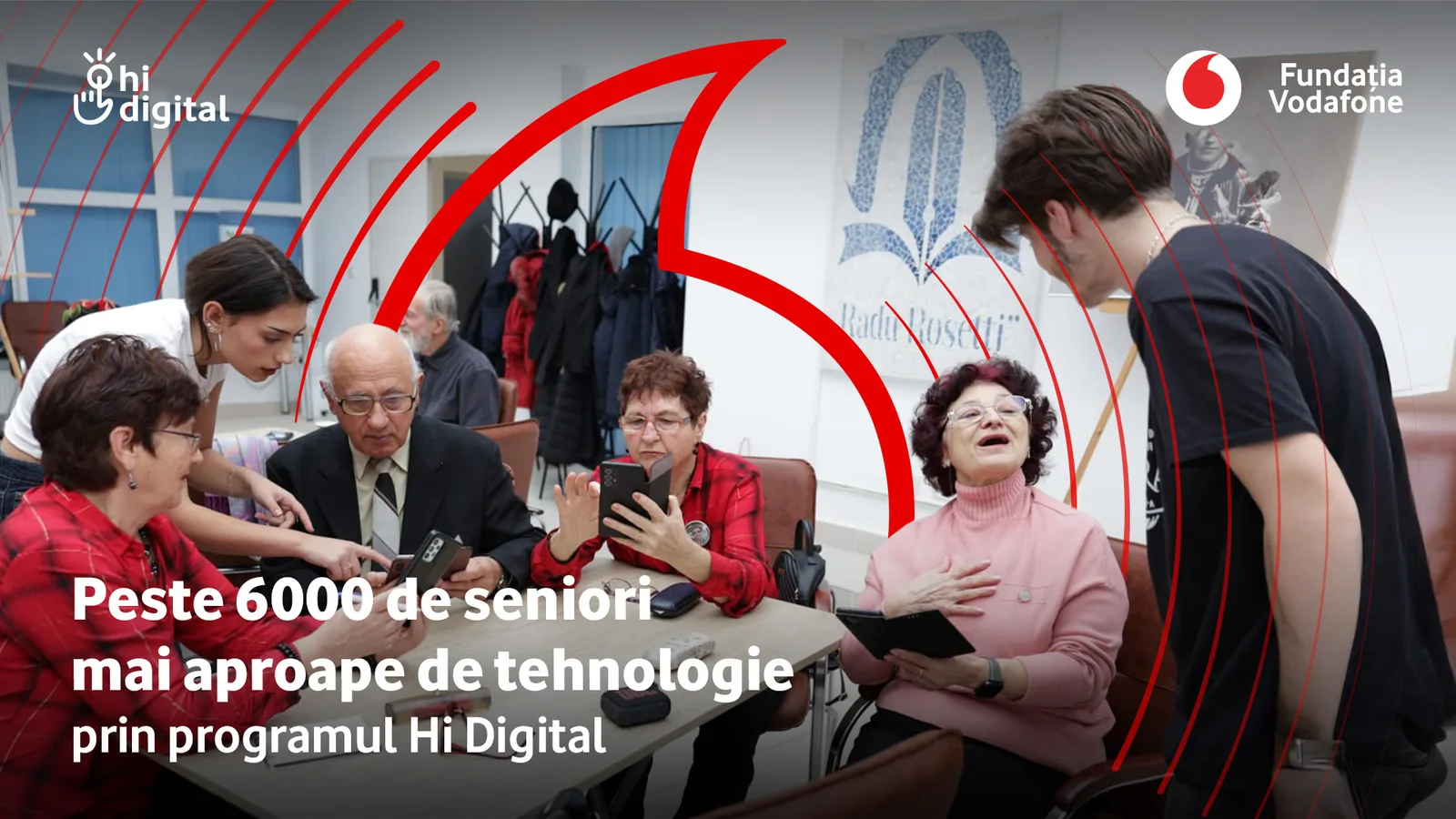 Seniori învățând să folosească tehnologia pentru a comunica mai bine.