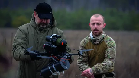 Experți ucraineni pregătiți să combată drone în Orientul Mijlociu.