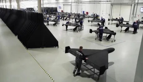 Ateliere de producție pentru drone în complexul Alabuga din Tatarstan.
