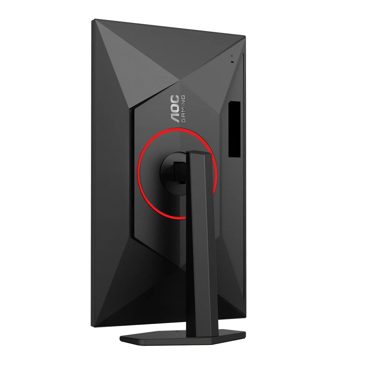 Spatele monitorului AOC 27G4ZR cu suport ajustabil.