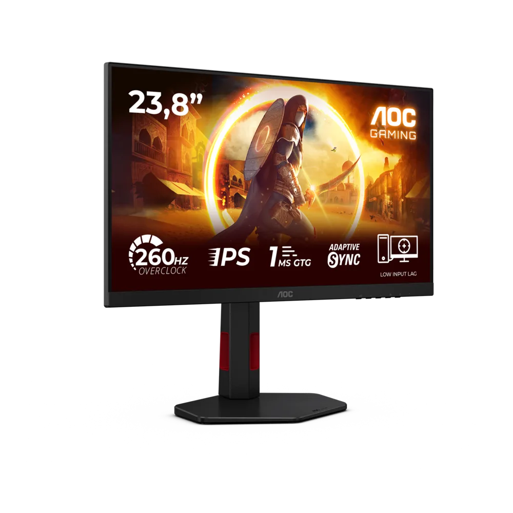 Monitor AOC 24G4ZR cu refresh rate de 260 Hz și panou Fast IPS.