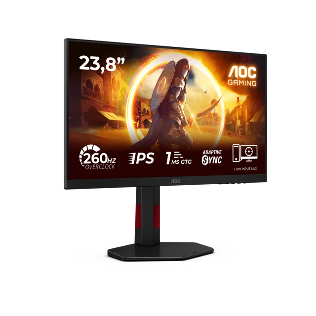 Monitor AOC 24G4ZR cu refresh rate de 260 Hz și panou Fast IPS.