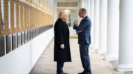 Friedrich Merz și Donald Trump discutând despre securitatea transatlantică și retragerea militarilor americani.