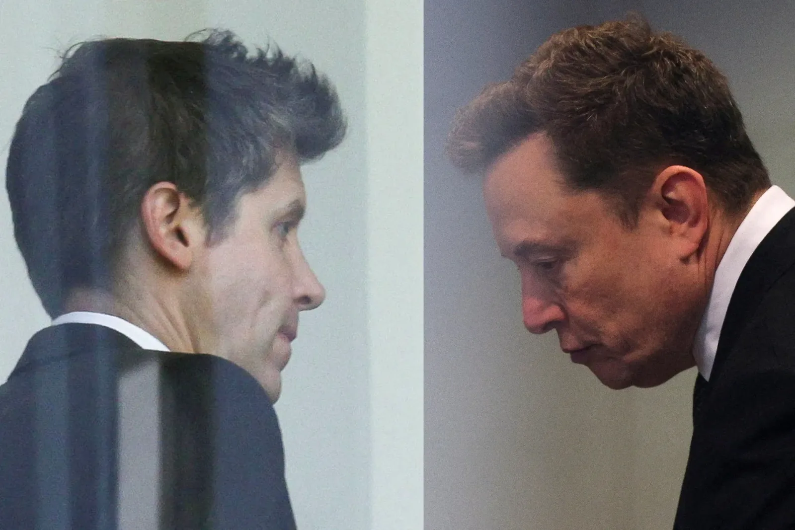 Elon Musk și Sam Altman în timpul procesului federal din California.