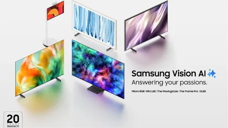 Gama de televizoare Samsung cu tehnologie AI pentru o experiență de vizionare personalizată.