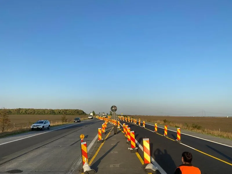 Restricții de circulație pe Autostrada Soarelui din cauza lucrărilor de reparații.