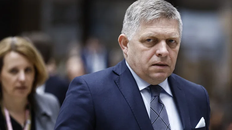 Robert Fico, premierul Slovaciei, în timpul vizitei oficiale în România.