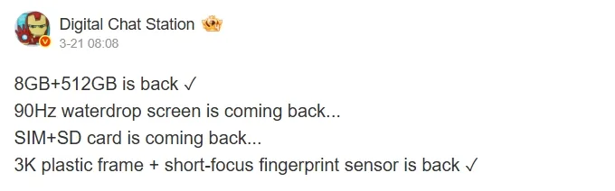 Informații despre revenirea bretonului picătură la smartphone-uri.