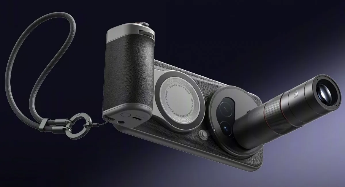 Design elegant al camerei telefonului Magic8 RSR Porsche Design.