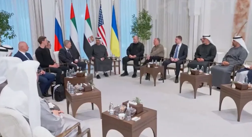 Negocieri trilaterale între Ucraina, Rusia și SUA în Abu Dhabi pentru pace.