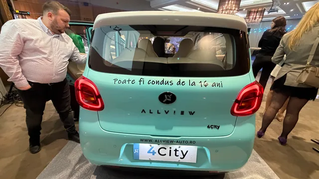 Allview 4City, mașină electrică compactă, prezentată la Romexpo.