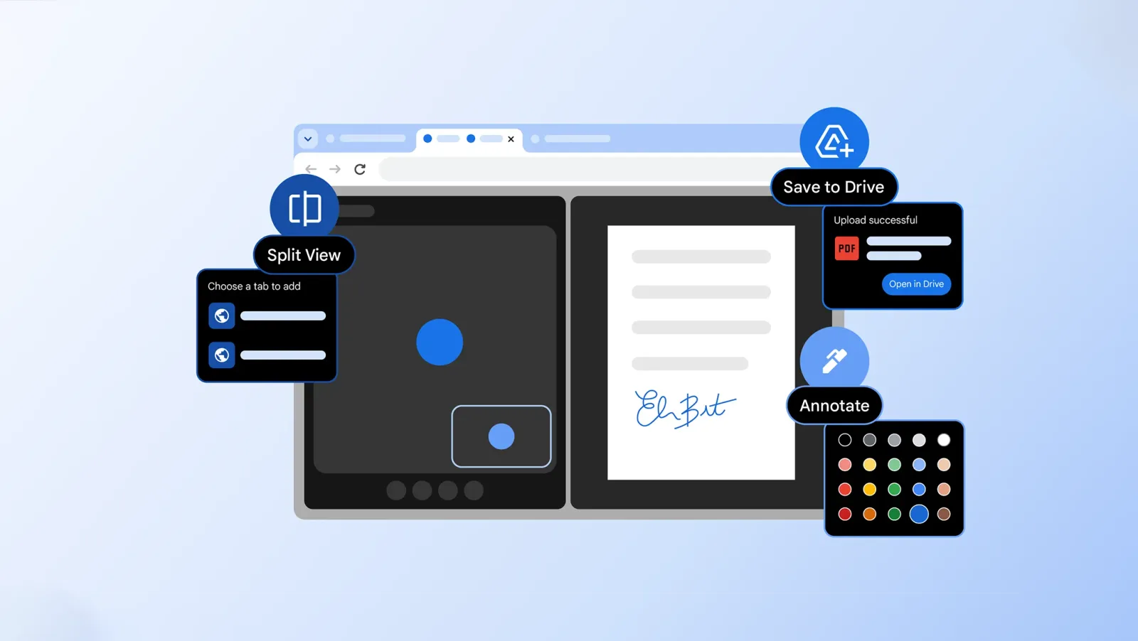 Chrome 145 introduce vizualizarea a două file și adnotări PDF integrate.