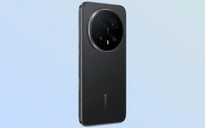 Un smartphone Honor pe fundal deschis, evidențiind designul modern și elegant.