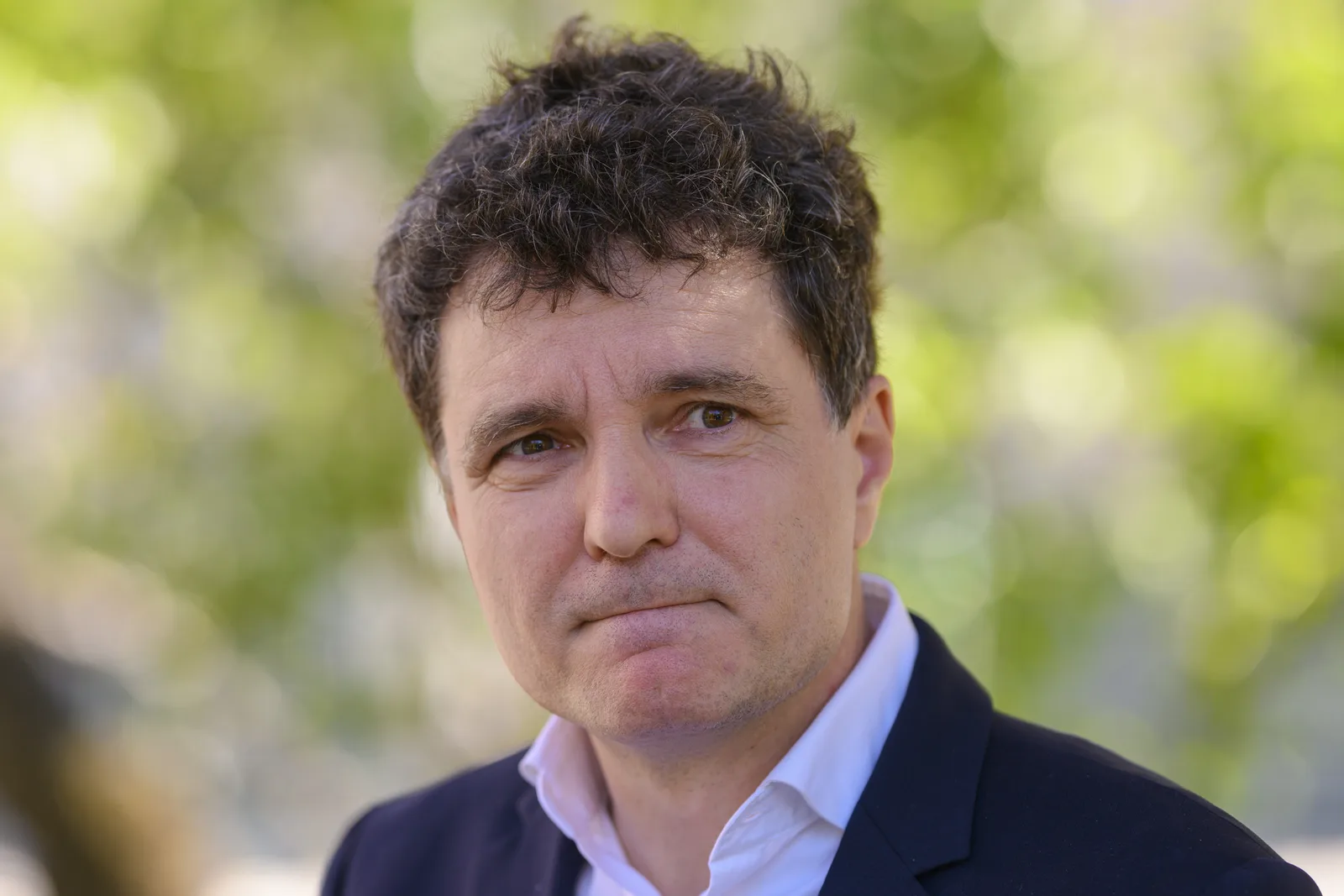 Nicușor Dan discutând despre invitația la Consiliul pentru Pace.