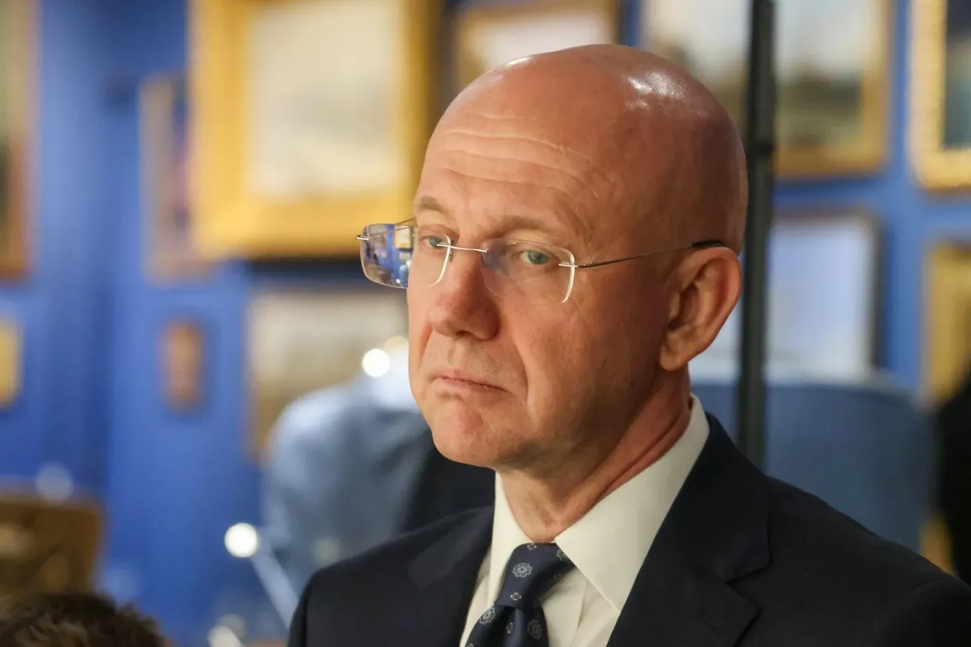 Viceministrul rus de externe, Aleksandr Alimov, la o reuniune importantă.