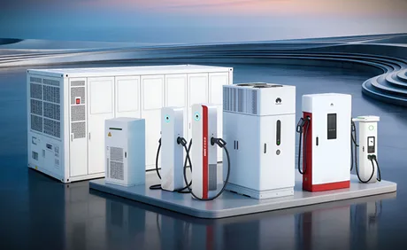 Sistem de încărcare rapidă pentru vehicule electrice cu integrare solară.